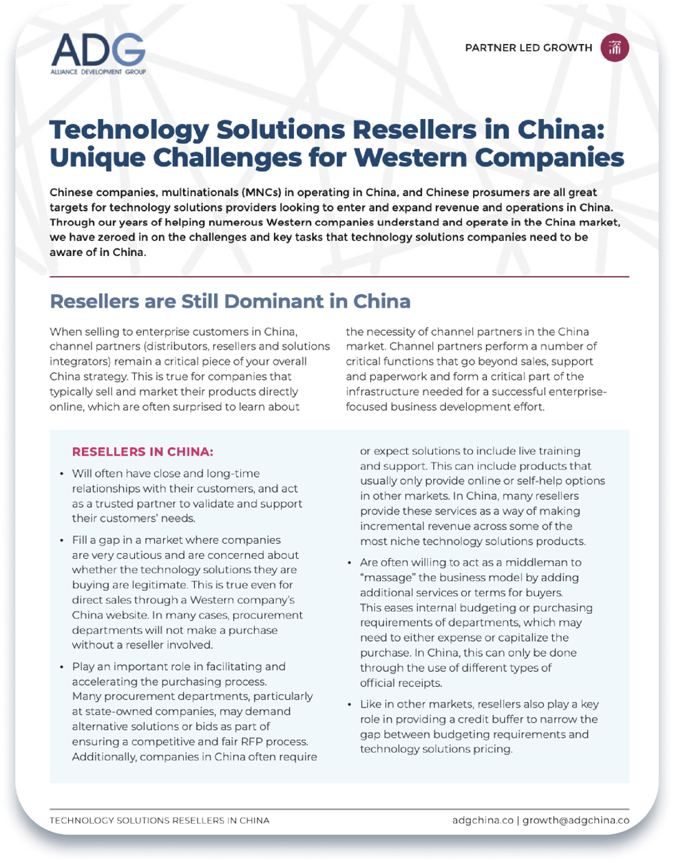 ADG China China Technology Resellers Report